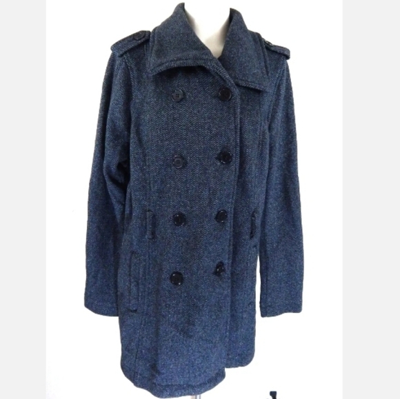 Torrid Herringbone Fleece Trench - Picture 2 of 4